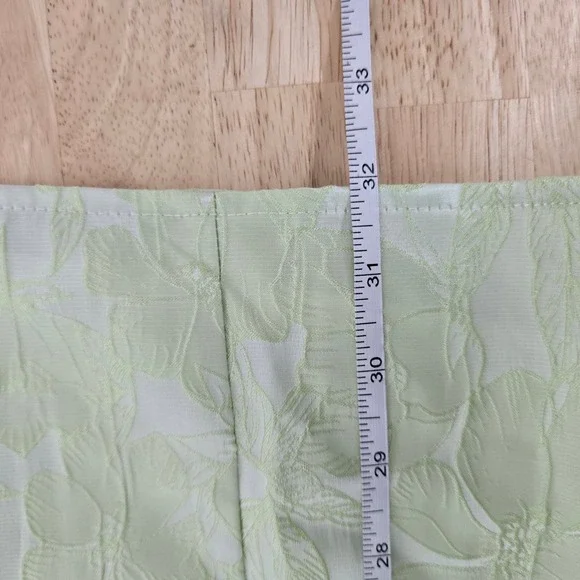 Lulus Sweetheart Puff Sleeve Floral Jacquard Mini Dress Light‎ Green Size Small - Picture 7 of 10